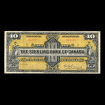 Canada, Sterling Bank of Canada, 10 dollars <br /> January 3, 1921