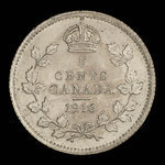 Canada, George V, 5 cents : 1916