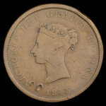 Canada, Province of New Brunswick, 1 penny <br /> 1843