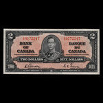 Canada, Bank of Canada, 2 dollars <br /> January 2, 1937