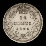Canada, Victoria, 10 cents <br /> 1891