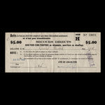 Canada, Cité de Chicoutimi, 5 dollars <br /> September 30, 1933