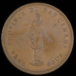 Canada, City Bank (Montreal), 1 penny <br /> 1837