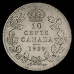 Canada, George V, 10 cents <br /> 1929