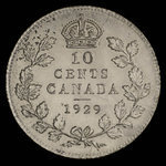 Canada, George V, 10 cents : 1929