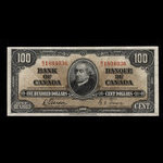 Canada, Bank of Canada, 100 dollars <br /> January 2, 1937
