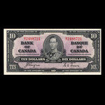 Canada, Bank of Canada, 10 dollars <br /> January 2, 1937