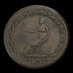 Canada, unknown, 1/2 penny <br /> 1813