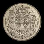 Canada, George VI, 50 cents <br /> 1946