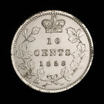 Canada, Victoria, 10 cents <br /> 1858