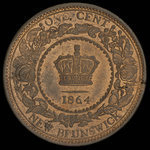 Canada, Victoria, 1 cent <br /> 1864