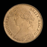 Canada, Province of Nova Scotia, 1/2 cent : 1861