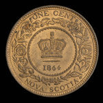 Canada, Province of Nova Scotia, 1 cent <br /> 1864