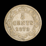 Canada, Victoria, 5 cents <br /> 1873