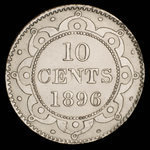 Canada, Victoria, 10 cents <br /> 1896