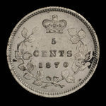 Canada, Victoria, 5 cents <br /> 1870