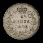 Canada, Victoria, 5 cents <br /> 1885