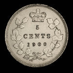 Canada, Victoria, 5 cents <br /> 1900