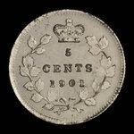Canada, Victoria, 5 cents <br /> 1901
