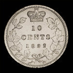 Canada, Victoria, 10 cents <br /> 1892