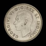 Canada, George VI, 25 cents <br /> 1938