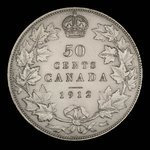 Canada, George V, 50 cents <br /> 1912