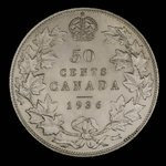 Canada, George V, 50 cents <br /> 1936
