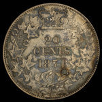 Canada, Victoria, 20 cents <br /> 1871