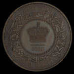 Canada, Victoria, 1 cent <br /> 1861