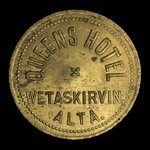 Canada, Queens Hotel, 1 drink <br /> 1909
