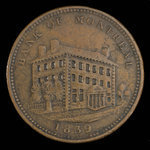 Canada, Bank of Montreal, 1 penny <br /> 1839