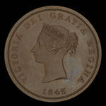 Canada, Province of New Brunswick, 1 penny <br /> 1843