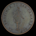 Canada, City Bank (Montreal), 1/2 penny <br /> 1837