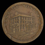 Canada, Bank of Montreal, 1/2 penny <br /> 1838