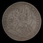 France, Louis XV, no denomination <br /> 1755