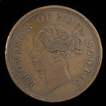 Canada, Province of Nova Scotia, 1 penny <br /> 1843