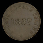 Canada, George Davies, 1/2 penny <br /> 1857