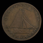 Canada, unknown, 1/2 penny <br /> 1820