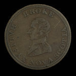 Canada, unknown, 1/2 penny <br /> 1814