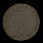 France, Louis XV, 2 sous <br /> 1751