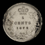 Canada, Victoria, 5 cents <br /> 1872