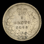 Canada, Victoria, 5 cents <br /> 1875