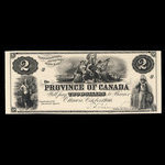 Canada, Province of Canada, 2 dollars <br /> October 1, 1866