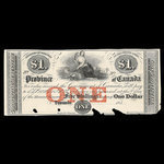 Canada, Province of Canada, 1 dollar <br /> 1859