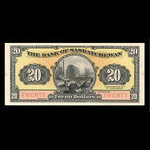 Canada, Bank of Saskatchewan, 20 dollars <br /> May 30, 1913