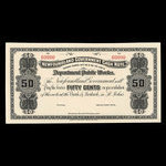 Canada, Newfoundland - Department of Public Works, 50 cents <br /> 1909