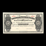 Canada, Newfoundland - Department of Public Works, 5 dollars <br /> 1909