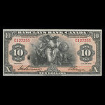 Canada, Barclays Bank, 10 dollars <br /> January 2, 1935