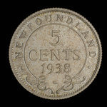 Canada, George VI, 5 cents <br /> 1938