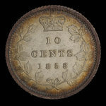 Canada, Victoria, 10 cents <br /> 1858